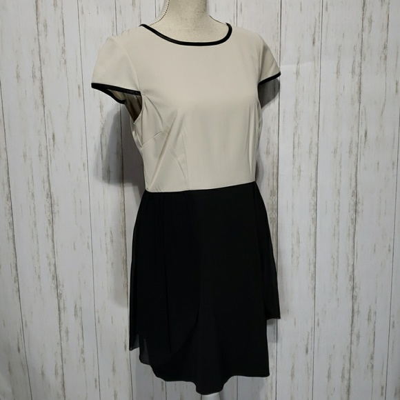 Kensie Dresses & Skirts - NWOT Kensie Black and Ivory Cream Dress